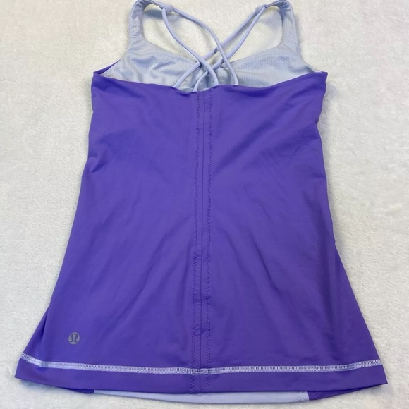 Lululemon FREE TO BE TANK Cool Breeze Power Purple with Inserts - Picture 9 of 11